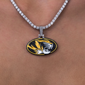 GLD Women Missouri Tigers Official NCAA Logo Pendant