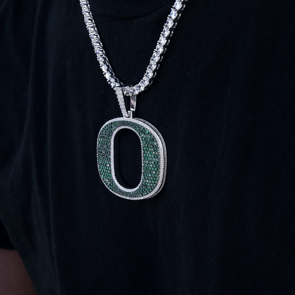 GLD Men Large Oregon Ducks Official NCAA Logo Pendant