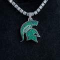 GLD Men Michigan State University Official NCAA Logo Pendant