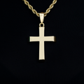 GLD PROMO - WOMEN Large Simple Cross Pendant in Yellow Gold