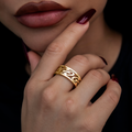 GLD PROMO - WOMEN GG Logo Ring in Yellow Gold
