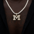 GLD Men University of Michigan Wolverines Official NCAA Micro Logo Pendant in Yellow Gold