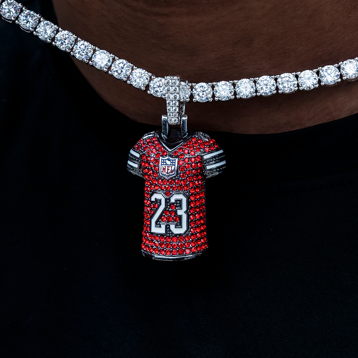 GLD Men San Francisco 49ers Christian McCaffrey Jersey Pendant