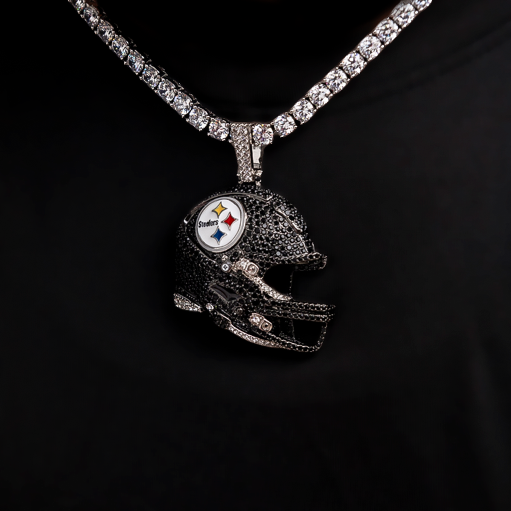 GLD Women Official NFL 2025 Edition Pittsburgh Steelers Helmet Pendant
