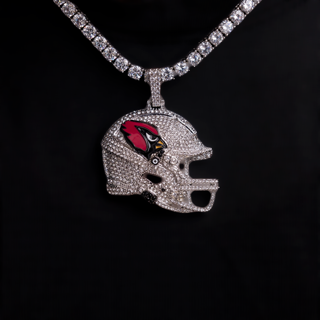 GLD PROMO - WOMEN Official NFL 2025 Edition Arizona Cardinals Helmet Pendant