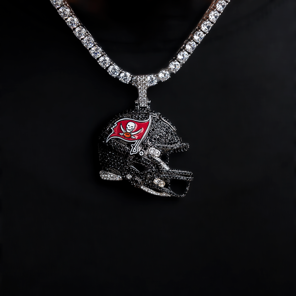 GLD Women Official NFL 2025 Edition Tampa Bay Buccaneers Helmet Pendant