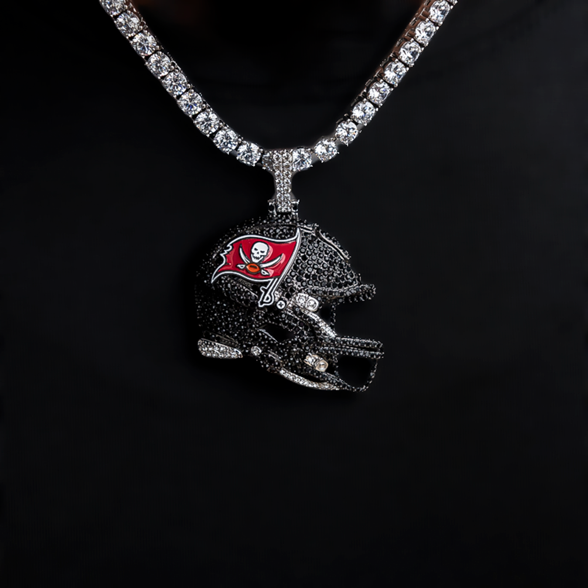 GLD Women Official NFL 2025 Edition Tampa Bay Buccaneers Helmet Pendant
