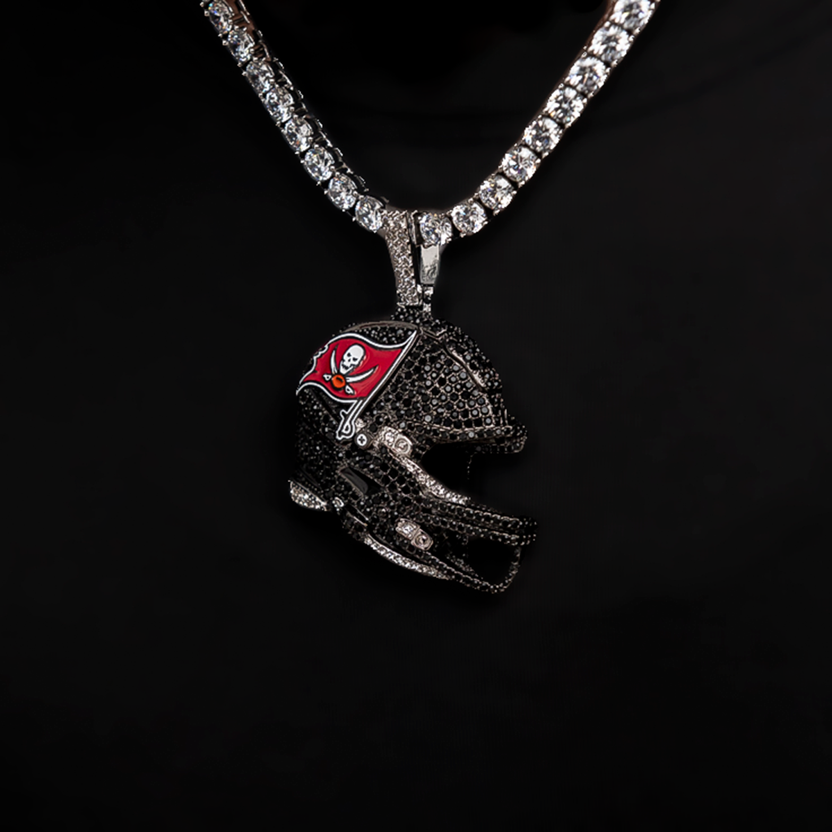 GLD Women Official NFL 2025 Edition Tampa Bay Buccaneers Helmet Pendant
