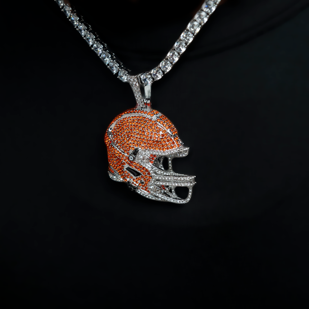 GLD Women Official NFL 2025 Edition Cleveland Browns Helmet Pendant