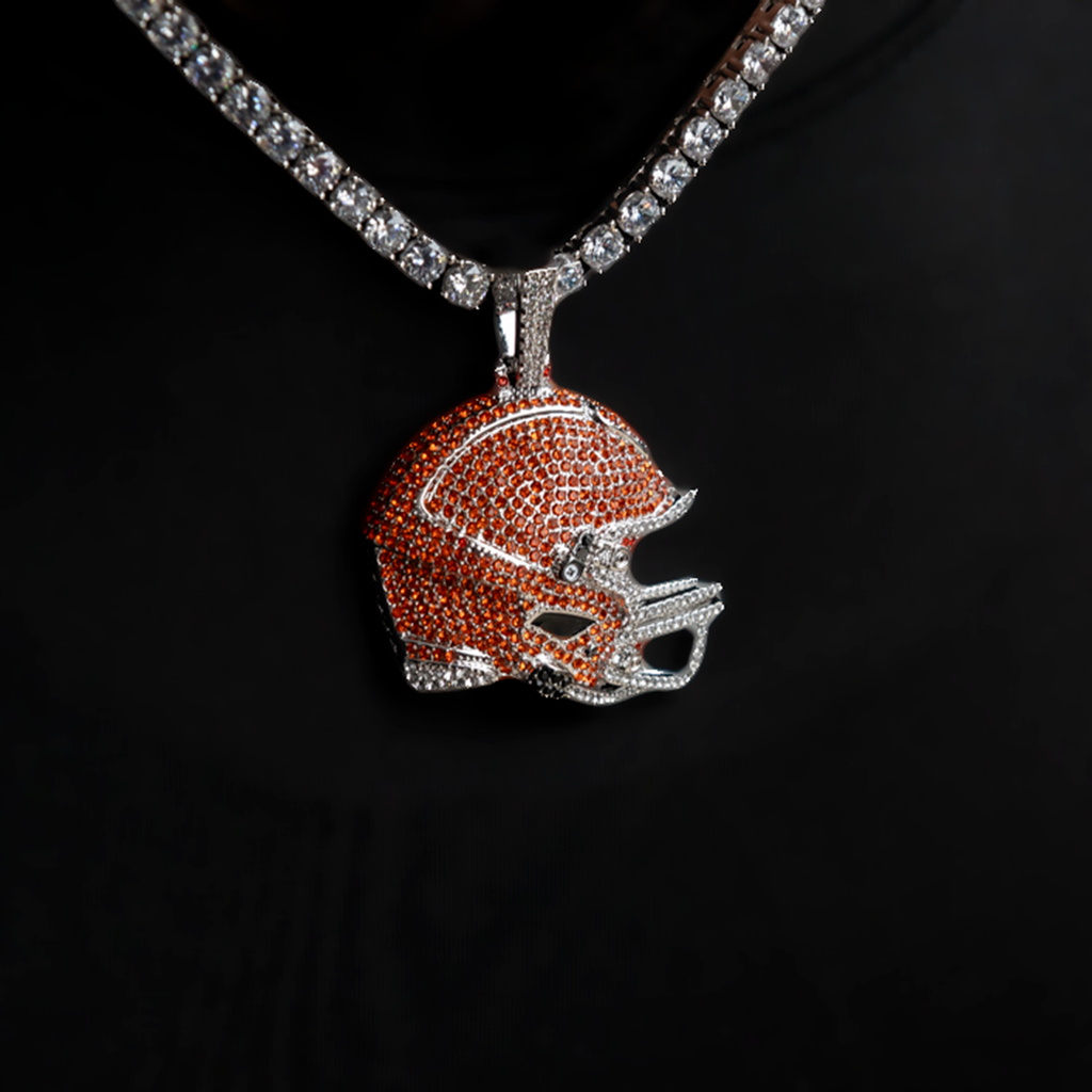 GLD Women Official NFL 2025 Edition Cleveland Browns Helmet Pendant