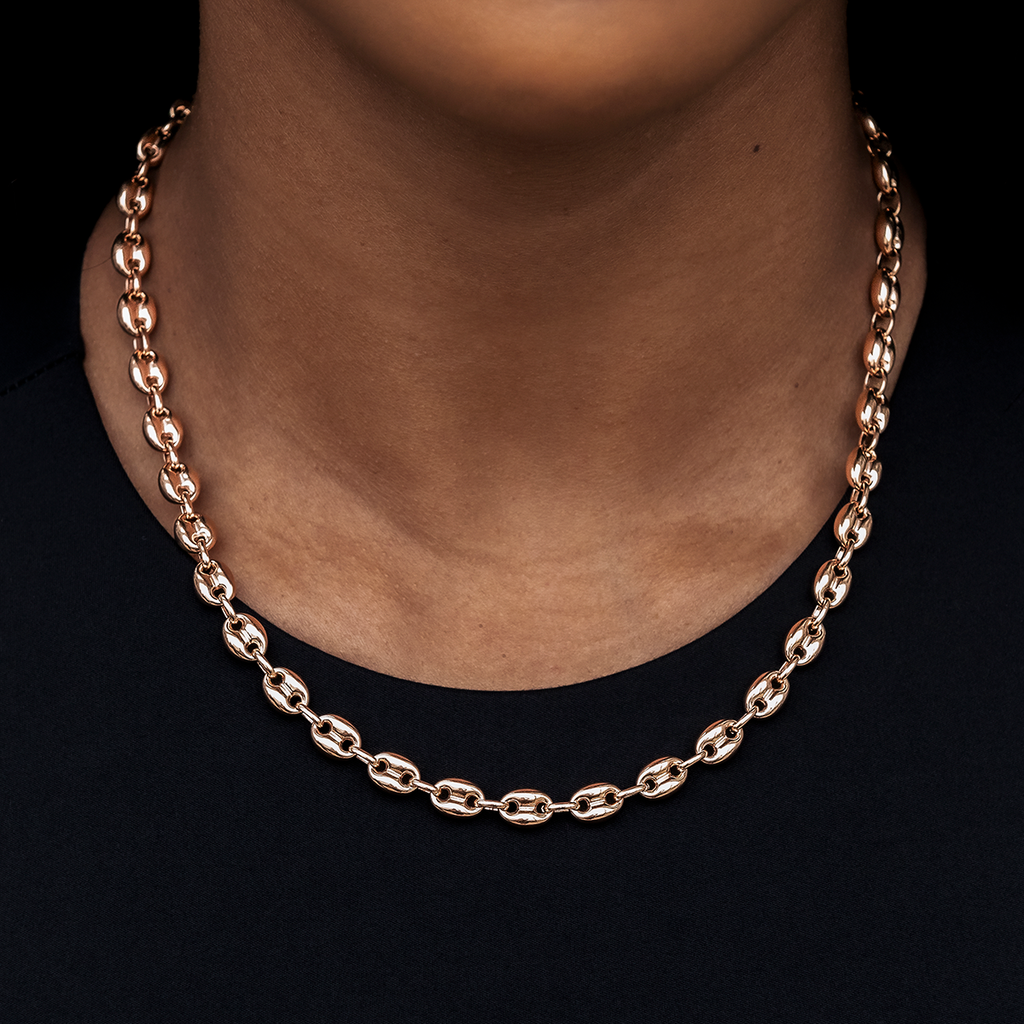 GLD PROMO - WOMEN Valentina Necklace in Rose Gold- 7mm