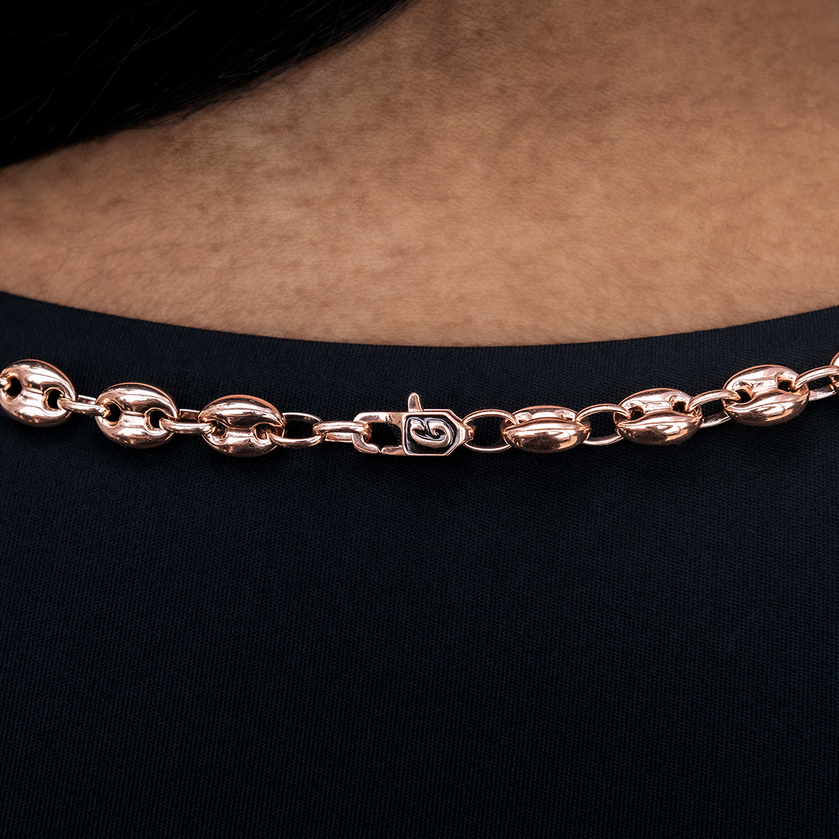 GLD PROMO - WOMEN Valentina Necklace in Rose Gold- 7mm