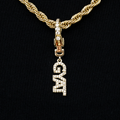GLD PROMO - WOMEN "Gyat" Clip On Charm Pendant in Yellow Gold