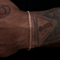 GLD PROMO Micro Cuban Bracelet in Rose Gold- 3mm