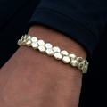 GLD PROMO - WOMEN Flat Snake Link Bracelet in Yellow Gold-4mm