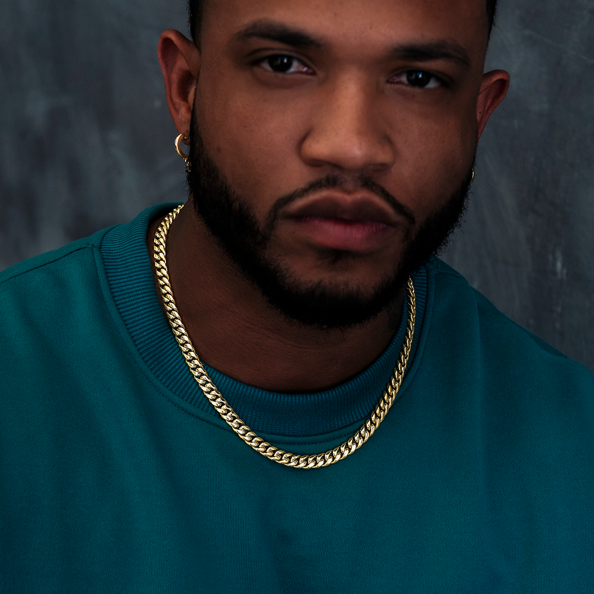 GLD Men GLD Miami Cuban Link Chain in Yellow Gold - 8mm