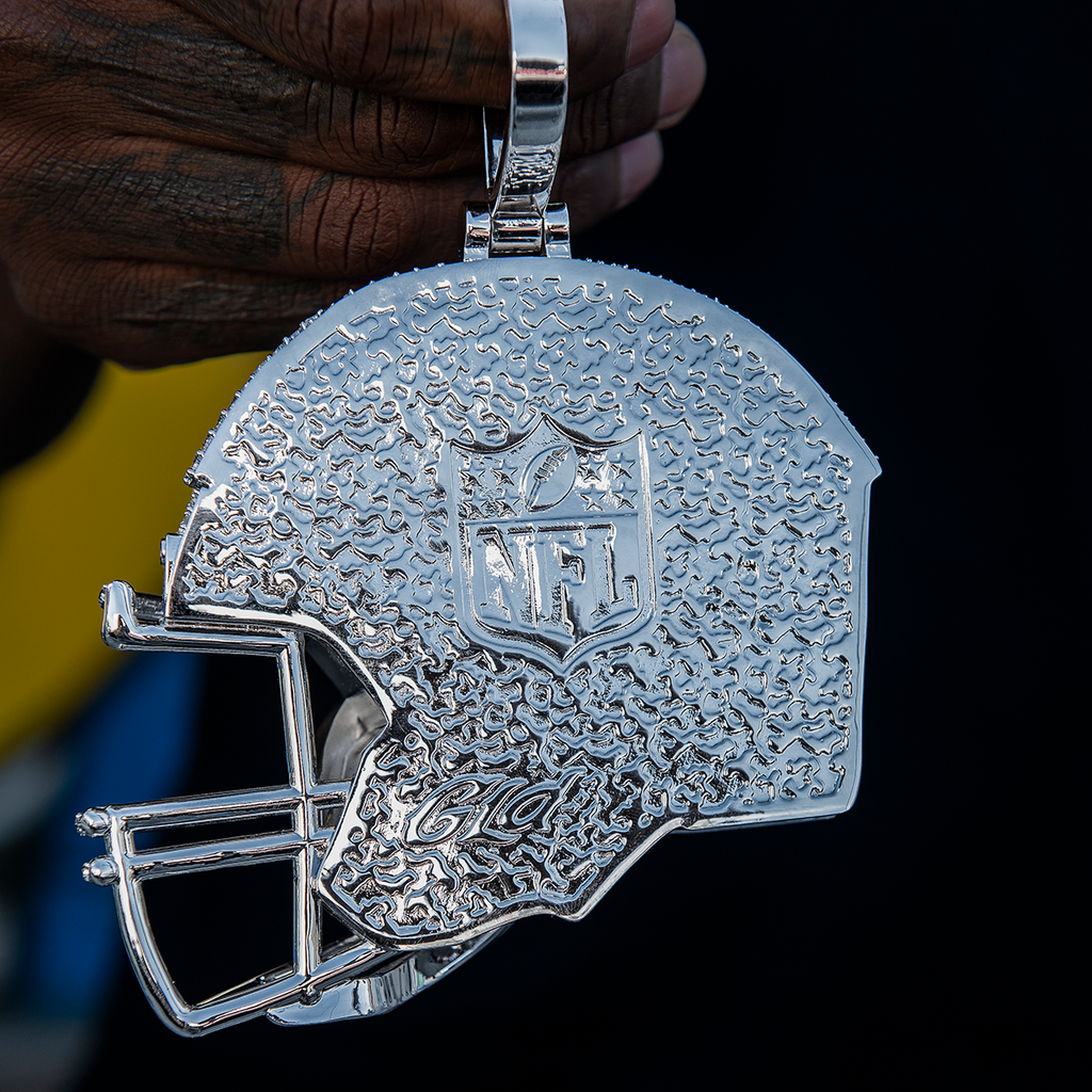 GLD Men Giant Dallas Cowboys Official NFL Helmet Pendant