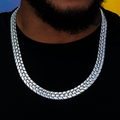 GLD PROMO 12MM Spine Chain - White Gold
