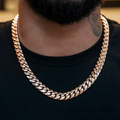 GLD Men GLD Signature Cuban in Rose Gold - 12mm