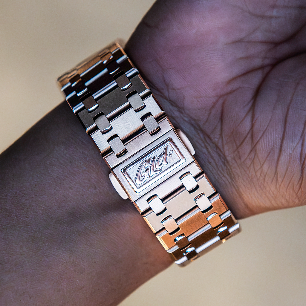 GLD Women 39MM Visionary Plain Case & Chocolate Dial Watch - Rose Gold