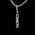GLD Women Dallas Cowboys Official NFL Wordmark Logo Clip On Pendant in White Gold