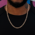 GLD PROMO Figaro Chain in Rose Gold- 6mm