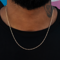 GLD PROMO Figaro Chain in Rose Gold- 2mm