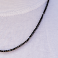GLD Men Diamond Tennis Chain in Black- 2mm