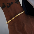 GLD Men Franco Bracelet in Yellow Gold- 3mm