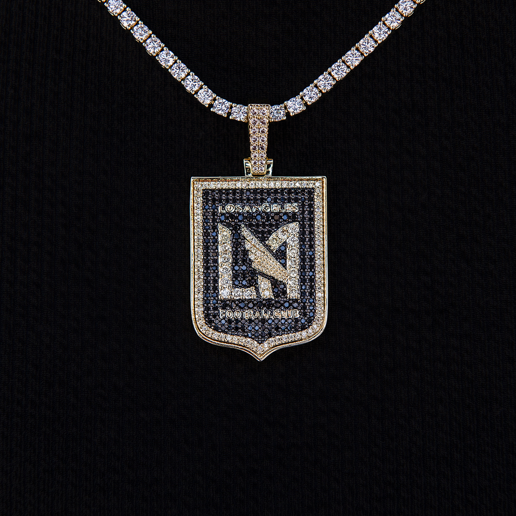 GLD Men Los Angeles FC Official MLS Logo Pendant in Yellow Gold