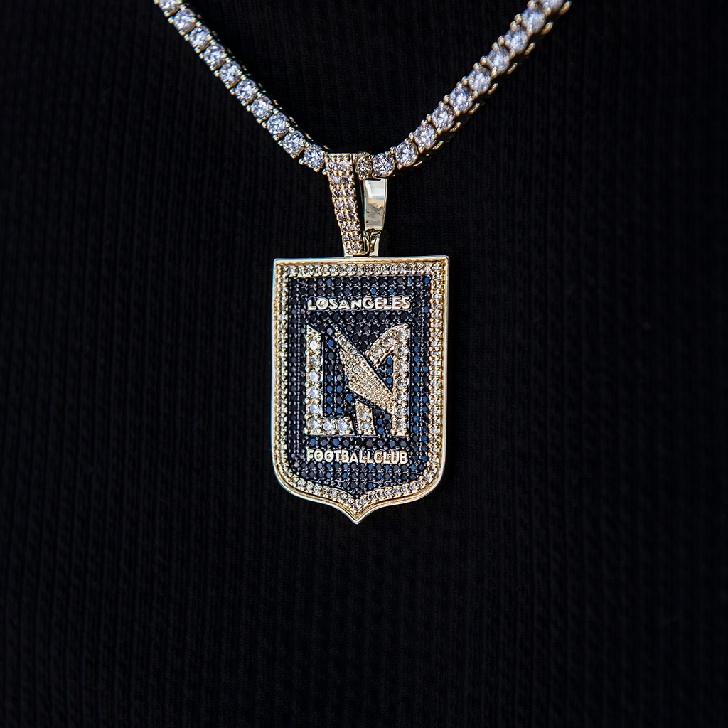 GLD Men Los Angeles FC Official MLS Logo Pendant in Yellow Gold