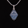GLD Women Vancouver Whitecaps FC Official MLS Logo Pendant in White Gold