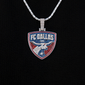 GLD Women FC Dallas Official MLS Logo Pendant in White Gold