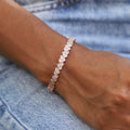 GLD Women Eternity Heart Cuff Bracelet in Rose Gold