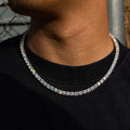 GLD PROMO Diamond Tennis Chain in Yellow Gold- 5mm