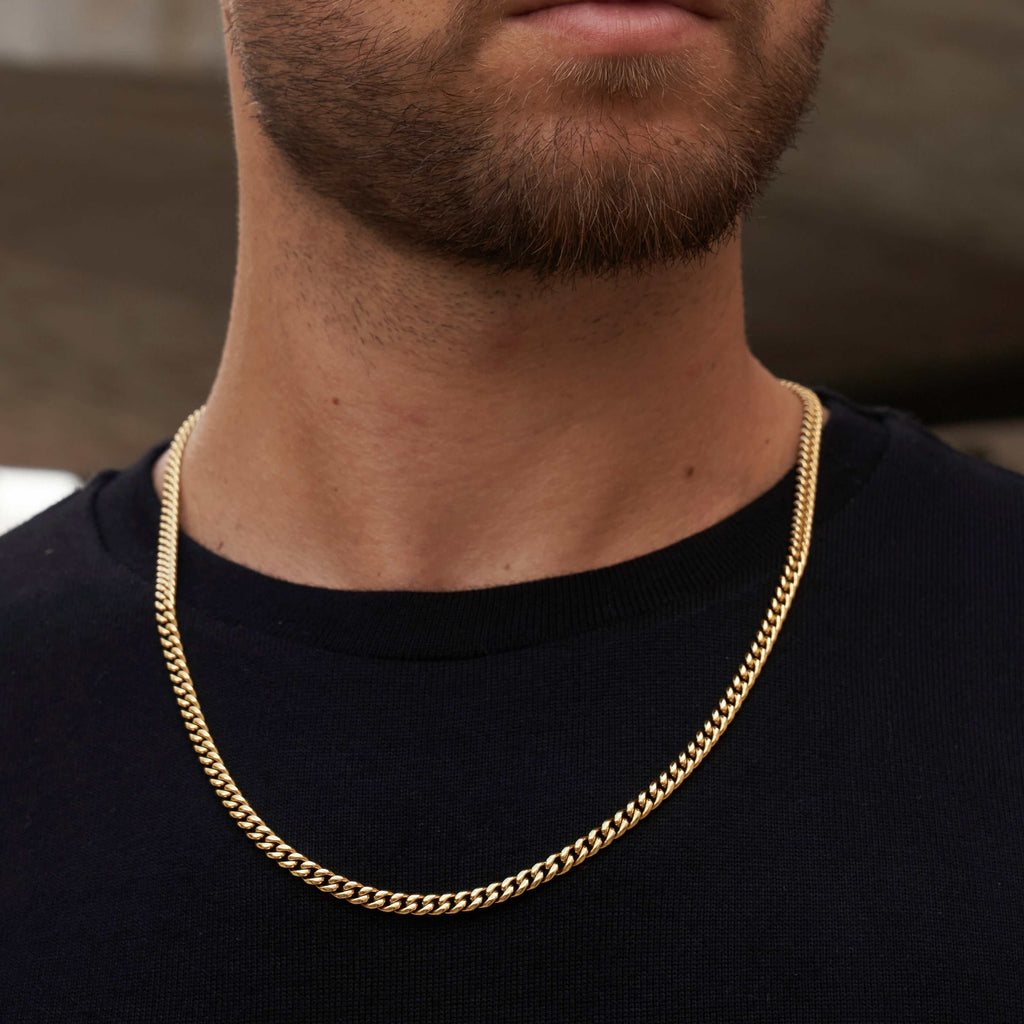 GLD Men GLD Miami Cuban Chain in Yellow Gold - 5mm
