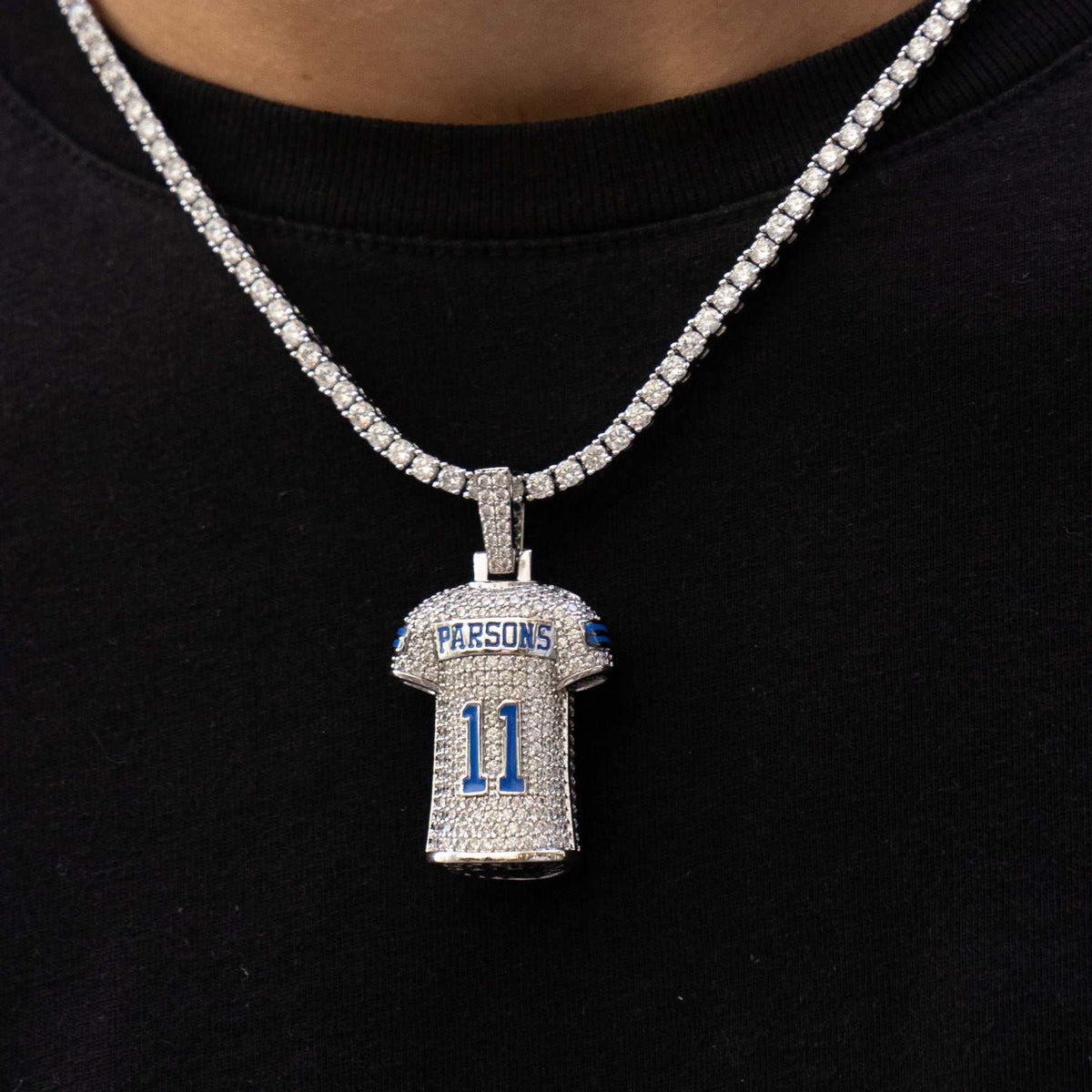 GLD PROMO Dallas Cowboys Micah Parsons Jersey Pendant