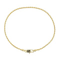 GLD Women Rope Chain Bracelet in Yellow Gold Vermeil - 2mm