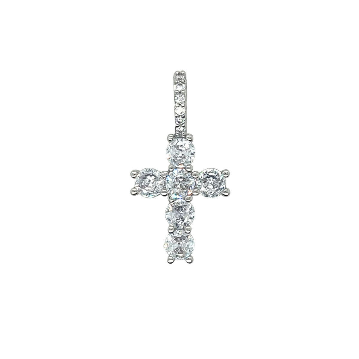 Womens MAS Iced Micro Round Cross