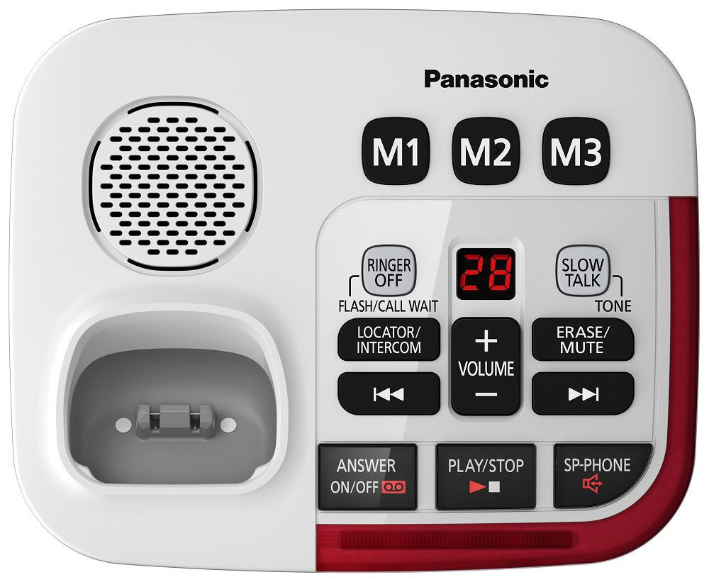 Panasonic White Amplified Cordless Phone With Digital Answering Machine - KX-TGM420W - image 4