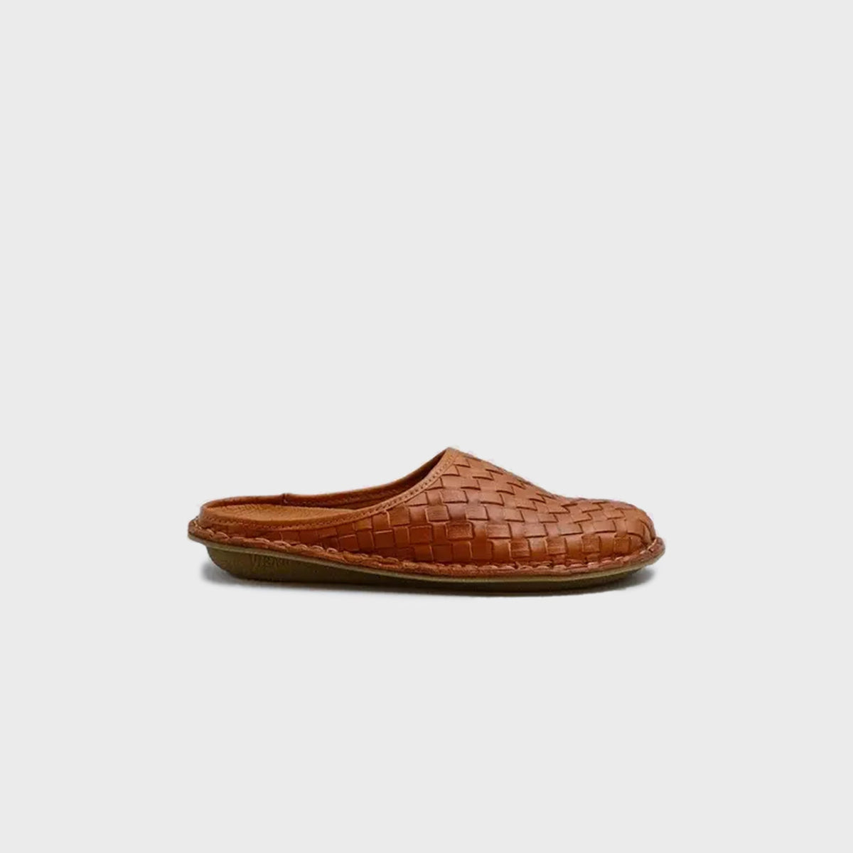 VIBAe ROMA Woven Leather Cognac - Brown