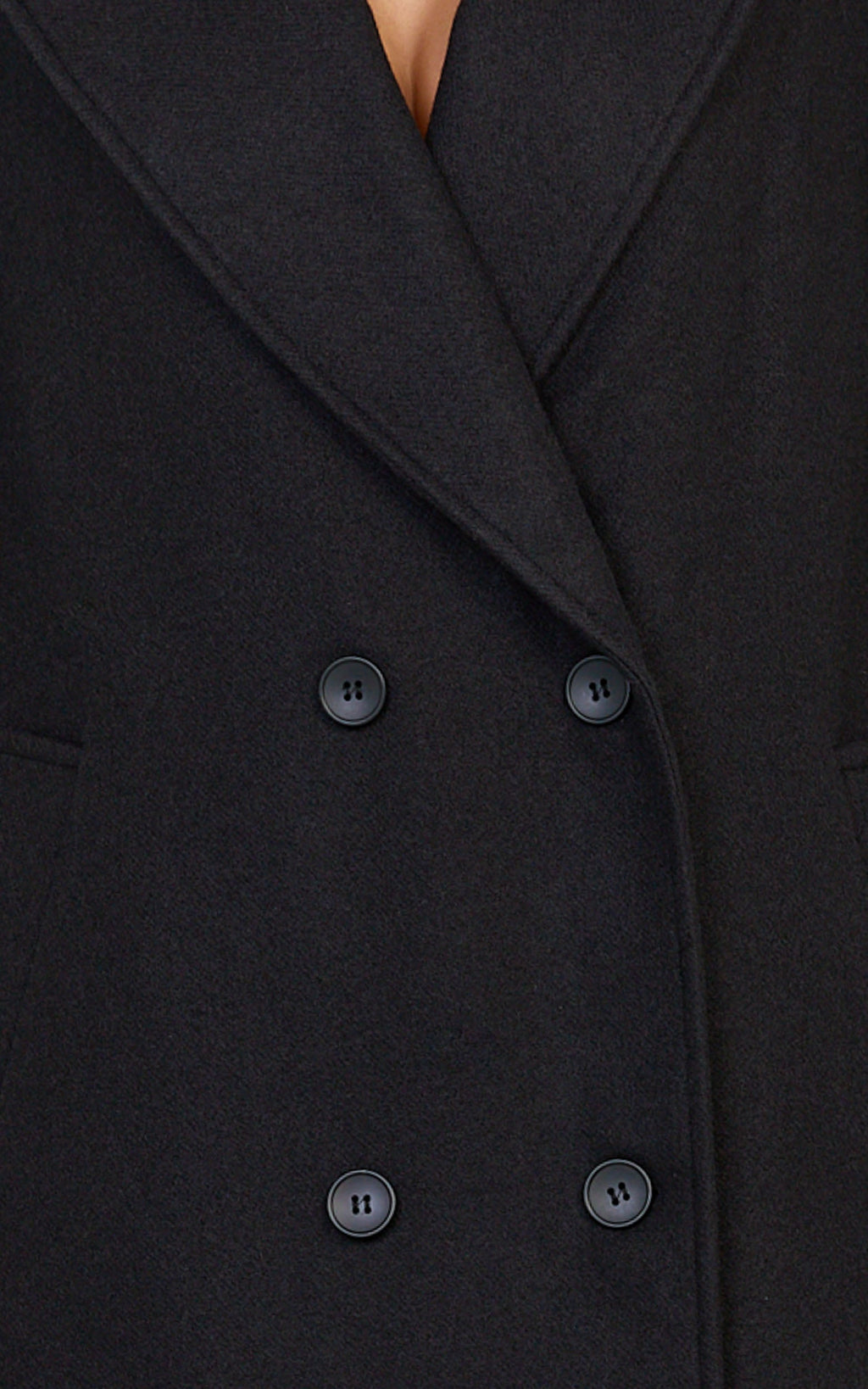 Eloise Coat - Oversized Longline Tailored Coat in Black