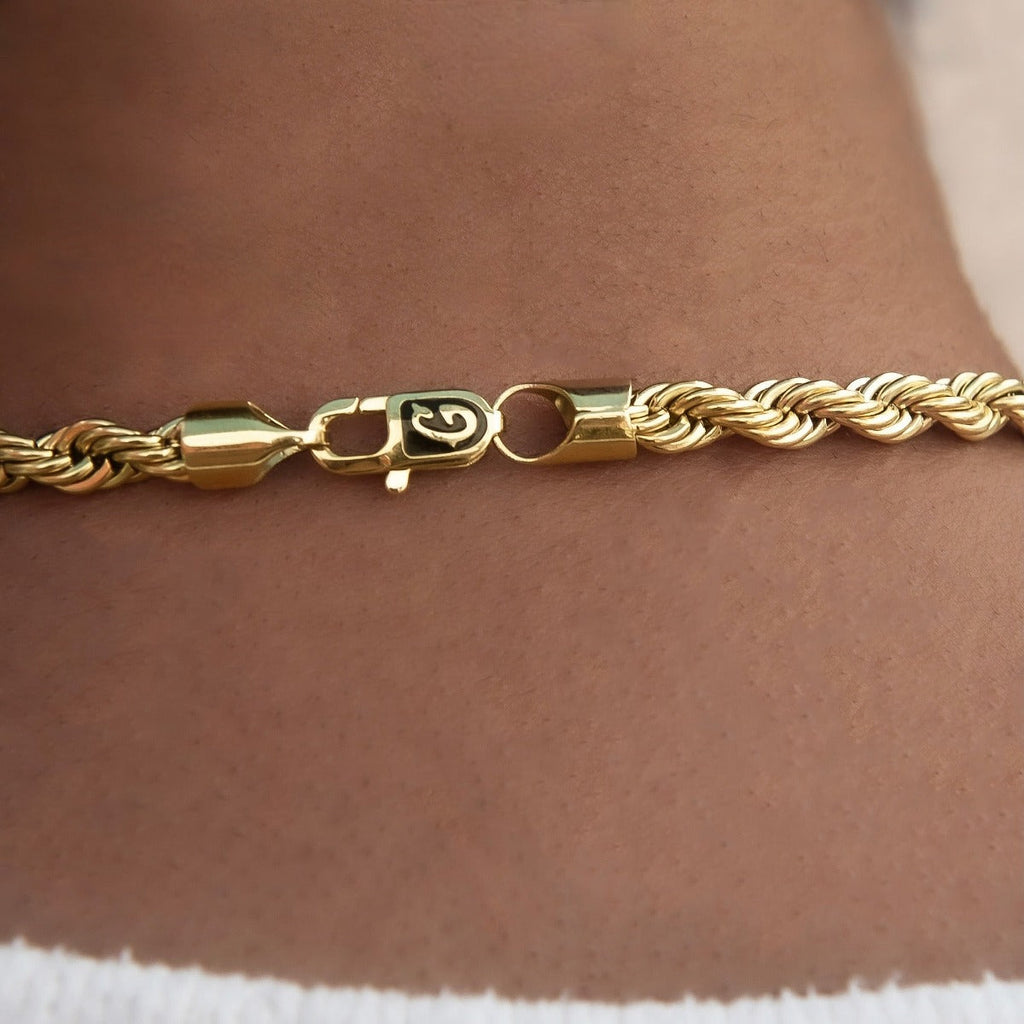 GLD PROMO Rope Chain in Yellow Gold- 6mm