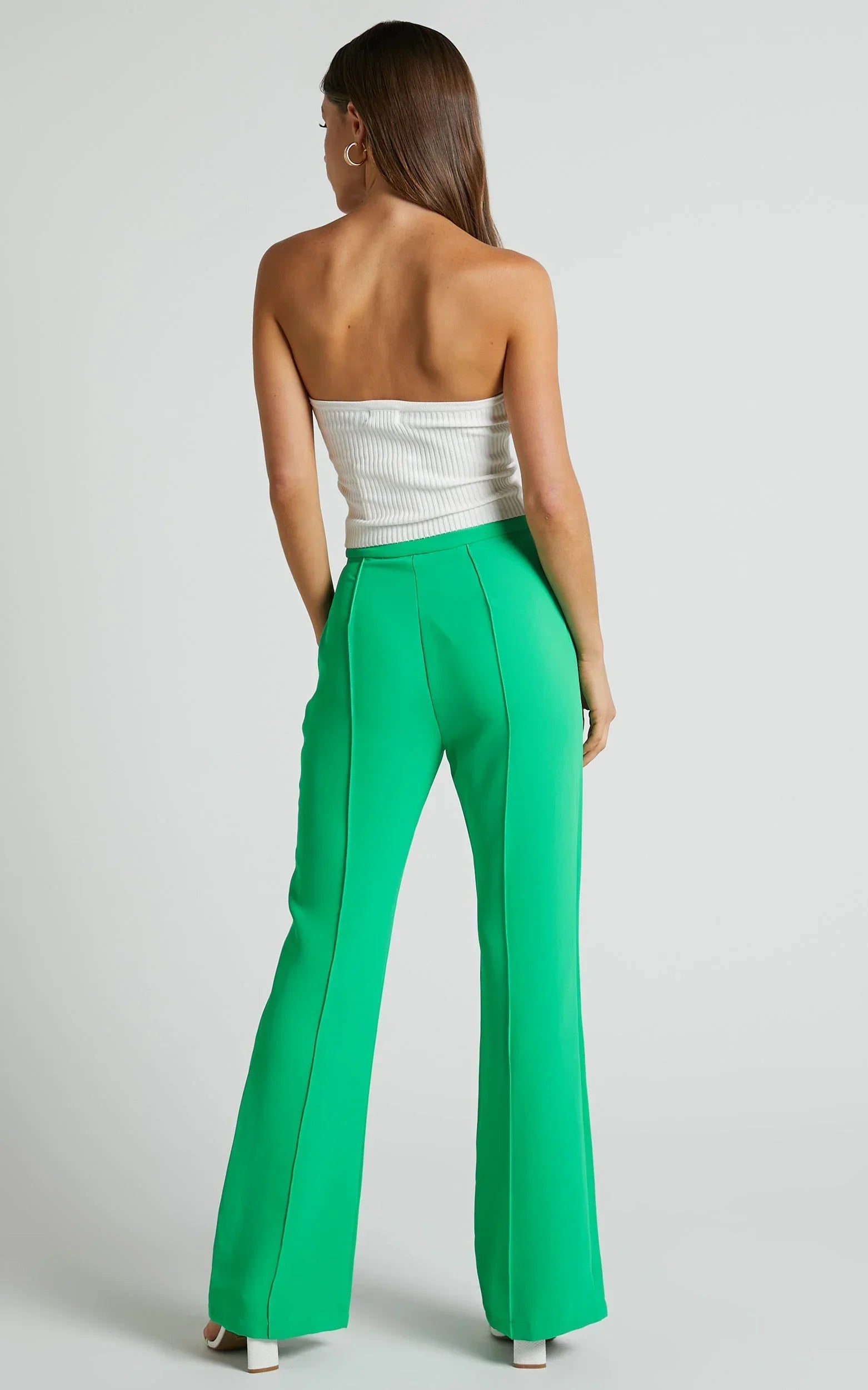 Jessa Pants - High Waisted Pants in Green