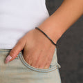 GLD Women Franco Chain Bracelet in Black - 3mm