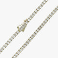 Womens MAS 3mm Diamond Tennis Necklace
