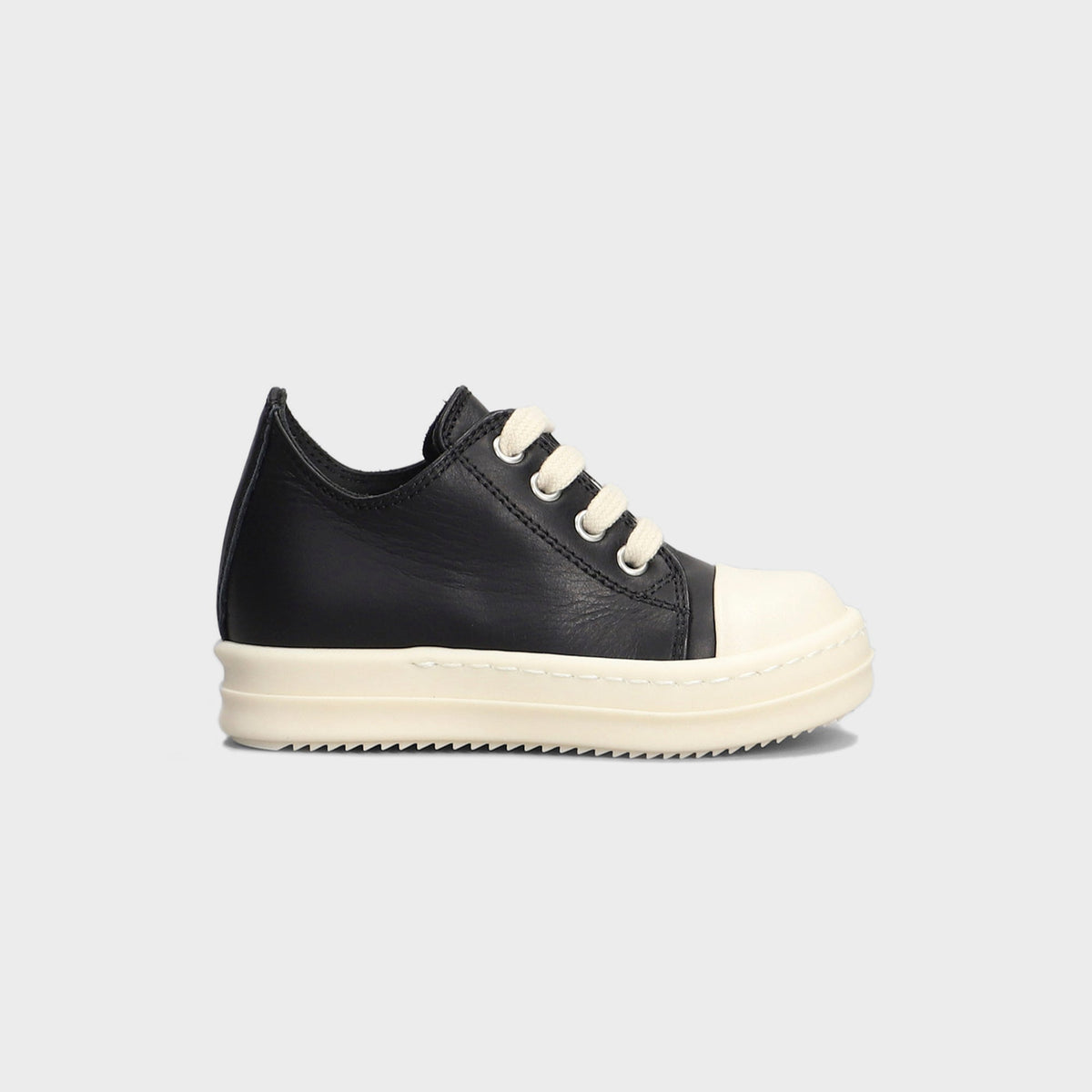 Rick Owens Kids Vintage Sneakers - Pelle Black / Milk / Milk