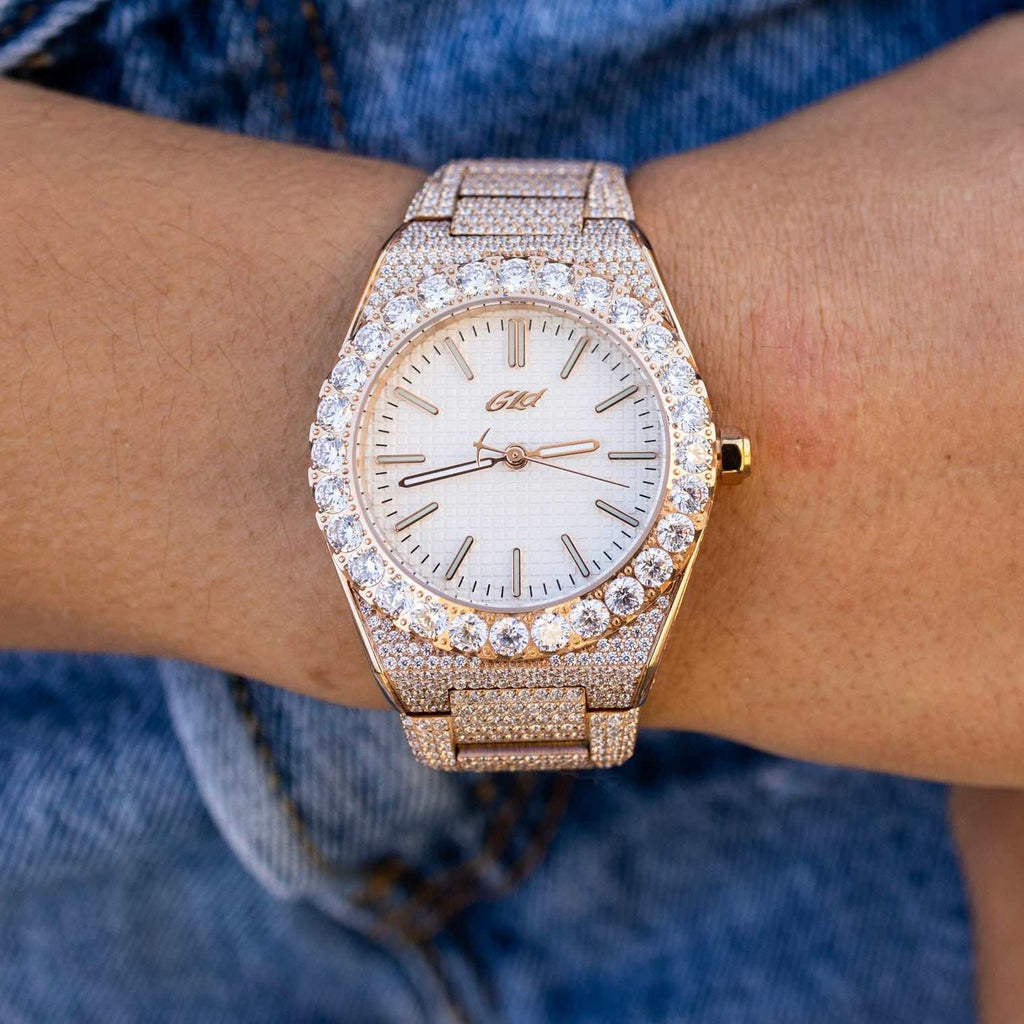 GLD PROMO - WOMEN Iced Alpha Era in Rose Gold