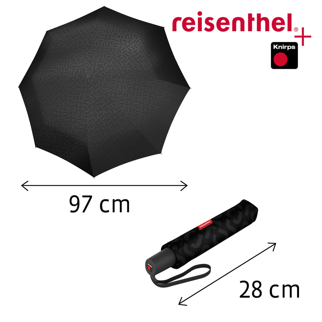 Umbrella Pocket Duomatic Signature Black Hot Print