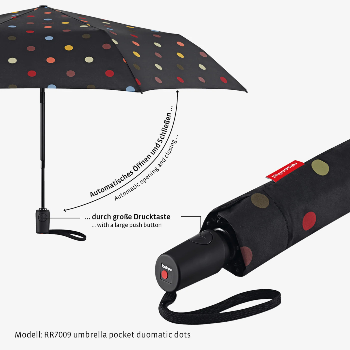 Umbrella Pocket Duomatic Signature Navy